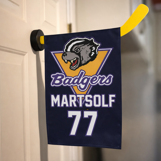 Custom Team Hockey Door Banners – (Bulk) Player Name & Number - Team Order