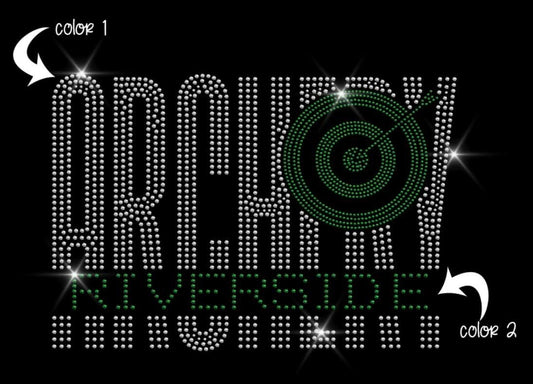 Custom Archery Team Apparel | Spangle Design (Your Mascot or School Name)