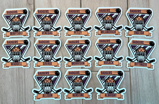 Custom Sports Name & Number Magnet