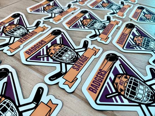 Custom Sports Name & Number Magnet